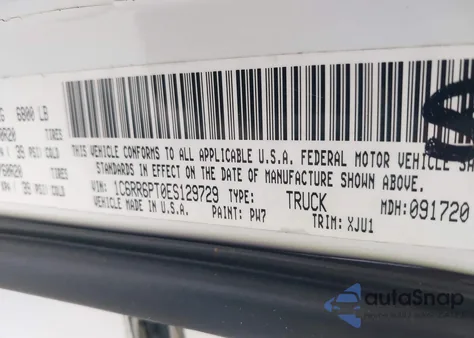 2014 Ram 1500 Longhorn z USA, uszkodzony, nr VIN 1C6RR6PT0ES129729